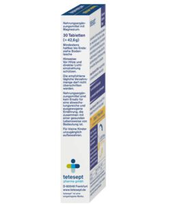 Viên uống tetesept Magnesium 500 Nacht bổ sung magie ban đêm, 30 viên