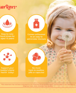 Vitamin D3 K2 hữu cơ Maryruth's Organic Toddler Vitamin D3 + K2 Liquid Drops cho trẻ từ 1-3 tuổi, 30ml