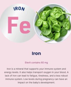 Vitamin tổng hợp cho bà bầu Elevit Pre-conception & Pregnancy, 100 viên {Úc}