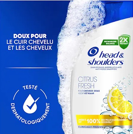 Dầu gội Head & Shoulders Citrus Fresh cho tóc dầu, 400ml Dầu gội Head & Shoulders Citrus Fresh cho tóc dầu, 400ml