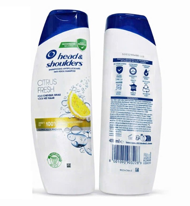 Dầu gội Head & Shoulders Citrus Fresh cho tóc dầu, 400ml Dầu gội Head & Shoulders Citrus Fresh cho tóc dầu, 400ml