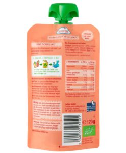 Hoa quả nghiền hữu cơ Fruchtbar Bio Früchtebrei Hafer yến mạch, dâu tây, chuối, 120g