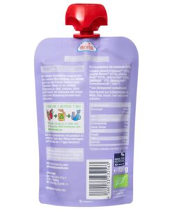 Hoa quả nghiền hữu cơ Fruchtbar Bio Fruchtpüree Kiwi Erdbeere Birne Banane Zwieback - kiwi dâu tây lê chuối bánh mì, 100g