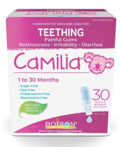 Muối uống Camilia Boiron Teething giảm đau mọc răng cho bé, 30 ống