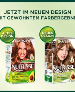 Thuốc nhuộm tóc Garnier Nutrisse 6.3 Dunkles Goldblond - màu vàng sẫm, 1 hộp