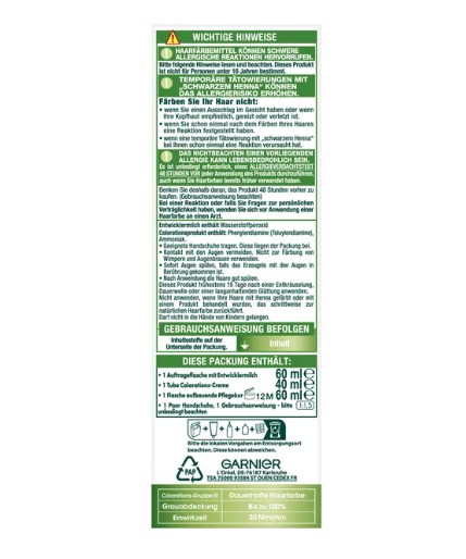 Thuốc nhuộm tóc Garnier Nutrisse 6.41 Zartes Kupfer - màu đồng nhẹ, 1 hộp Thuốc nhuộm tóc Garnier Nutrisse 6.41 Zartes Kupfer - màu đồng nhẹ, 1 hộp