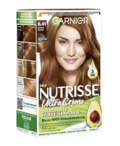 Thuốc nhuộm tóc Garnier Nutrisse 6.41 Zartes Kupfer - màu đồng nhẹ, 1 hộp