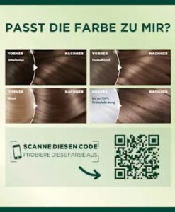 Thuốc nhuộm tóc Garnier Nutrisse 6N Nude Natürliches Dunkelblond - màu vàng sẫm tự nhiên, 1 hộp