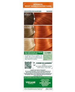 Thuốc nhuộm tóc Garnier Nutrisse 7.40 Strahlendes Kupfer - màu đồng sáng bóng, 1 hộp