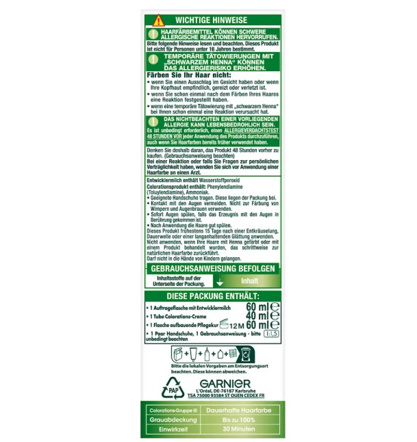 Thuốc nhuộm tóc Garnier Nutrisse 8 Vanilla Blond - màu vàng vanilla, 1 hộp Thuốc nhuộm tóc Garnier Nutrisse 8 Vanilla Blond - màu vàng vanilla, 1 hộp