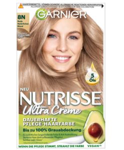 Thuốc nhuộm tóc Garnier Nutrisse 8N Nude Natürliches Blond - màu vàng tự nhiên, 1 hộp
