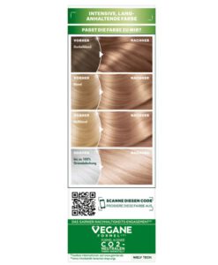 Thuốc nhuộm tóc Garnier Nutrisse 8N Nude Natürliches Blond - màu vàng tự nhiên, 1 hộp
