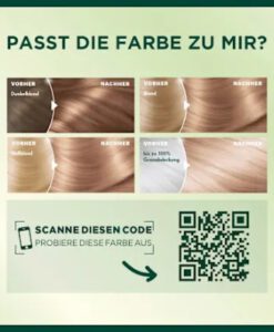 Thuốc nhuộm tóc Garnier Nutrisse 8N Nude Natürliches Blond - màu vàng tự nhiên, 1 hộp