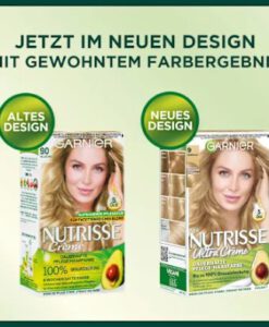 Thuốc nhuộm tóc Garnier Nutrisse 9 Hellblond - màu vàng sáng, 1 hộp