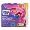 Viên giặt xả Denkmit Colorwaschmittel 3in1 Aktiv Caps cho quần áo màu, 22 viên