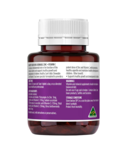 Viên nhai Healthy Care Kids Chewable Zinc + Vitamin C tăng đề kháng cho trẻ em, 60 viên