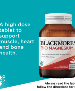 Viên uống Blackmore Bio Magnesium bổ sung magie, 100 viên