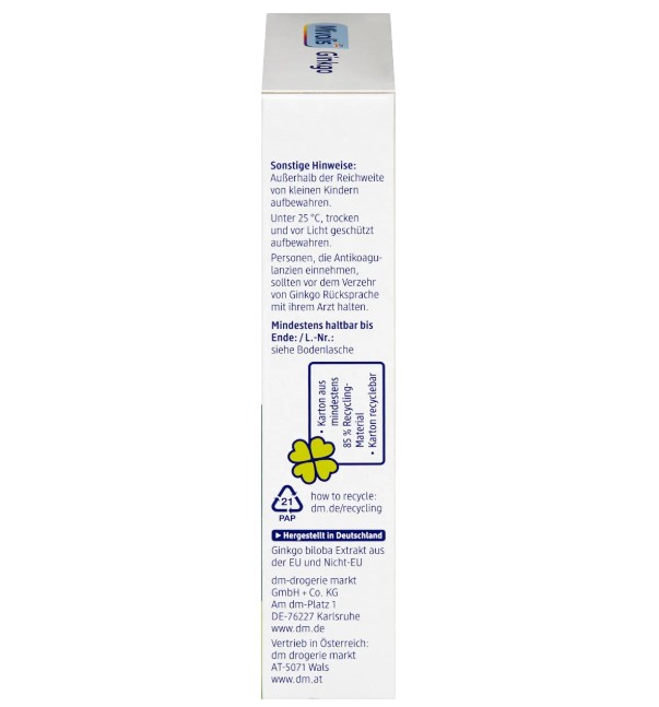 Viên uống bổ não Mivolis Ginkgo, 40 viên Viên uống bổ não Mivolis Ginkgo, 40 viên