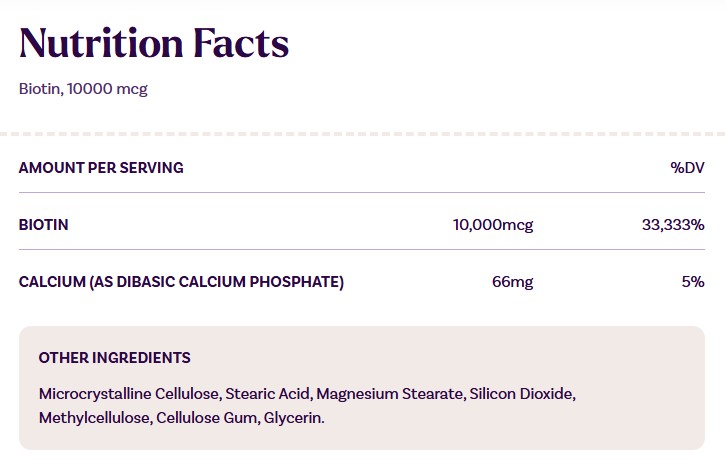 Viên uống Natrol Biotin 10.000 mcg đẹp da, tóc, móng, hỗ trợ mọc tóc, 100 viên