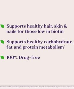 Viên uống Natrol Biotin 10.000 mcg đẹp da, tóc, móng, hỗ trợ mọc tóc, 100 viên