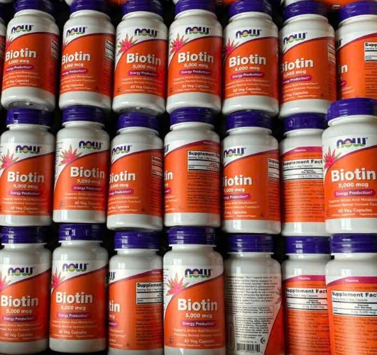 Viên uống NOW Biotin 5000 mcg đẹp da, tóc, móng, hỗ trợ mọc tóc, 60 viên Viên uống NOW Biotin 5000 mcg đẹp da, tóc, móng, hỗ trợ mọc tóc, 60 viên