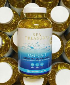 Viên uống Sea Treasures Omega-3 1000mg hỗ trợ trí não, tim mạch và thị lực, 300 viên