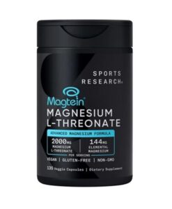 Viên uống Sports Research Magtein Magnesium L-Threonate 2000 mg bổ sung magie, 135 viên
