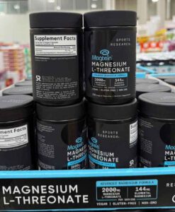 Viên uống Sports Research Magtein Magnesium L-Threonate 2000 mg bổ sung magie, 135 viên