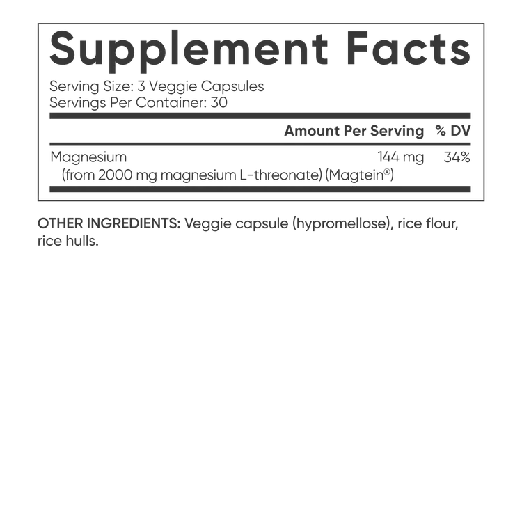 Viên uống Sports Research Magtein Magnesium L-Threonate 2000 mg bổ sung magie, 135 viên Viên uống Sports Research Magtein Magnesium L-Threonate 2000 mg bổ sung magie, 135 viên