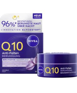Bộ kem dưỡng da Nivea Q10 Anti-Falten Sensitiv ngày đêm cho da nhạy cảm, 2x50 ml