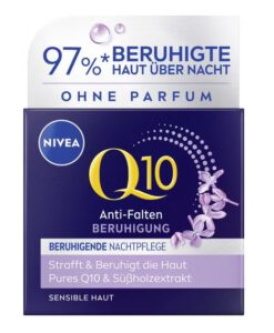 Bộ kem dưỡng da Nivea Q10 Anti-Falten Sensitiv ngày đêm cho da nhạy cảm, 2x50 ml