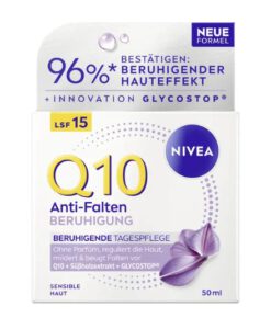 Bộ kem dưỡng da Nivea Q10 Anti-Falten Sensitiv ngày đêm cho da nhạy cảm, 2x50 ml