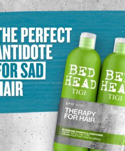 Cặp dầu gội xả TIGI BED HEAD Re-Energize cho tóc thường, tóc dầu (TIGI xanh lá), 2x750ml