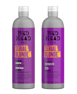 Cặp dầu gội xả TIGI BED HEAD Serial Blonde phục hồi tóc tẩy, nhuộm (TIGI tím - Đức), 2x750ml
