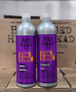 Cặp dầu gội xả TIGI BED HEAD Serial Blonde phục hồi tóc tẩy, nhuộm (TIGI tím - Đức), 2x750ml