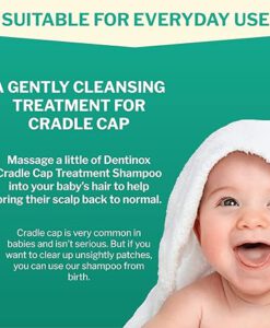 Dầu gội Dentinox Cradle Cap Treatment Shampoo trị cứt trâu, viêm da đầu cho trẻ sơ sinh, 125ml