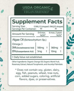 DHA dạng giọt Livewise DHA Omega-3 Baby cho trẻ sơ sinh và trẻ em, 30ml