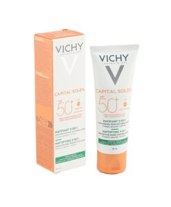 Kem chống nắng Vichy Capital Soleil Mattifying 3in1 SPF50+ cho da dầu, 50ml