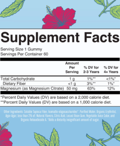 Kẹo dẻo Maryruth's Kids Magnesium Calm Gummies bổ sung magie cho trẻ từ 2 tuổi, 60 viên