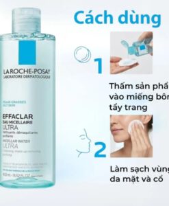 Nước tẩy trang La Roche Posay Effaclar Eau Micellaire Ultra cho da dầu mụn, 400ml