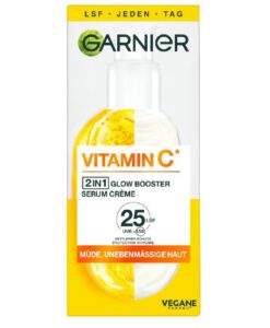 Serum Garnier Vitamin C Glow Booster Serum Crème 2in1 làm sáng da, mờ nám, 50ml