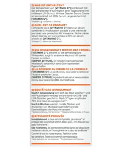 Serum Garnier Vitamin C Glow Booster Serum Crème 2in1 làm sáng da, 50ml