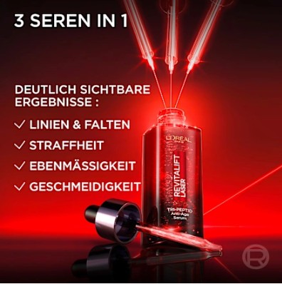 Serum Loreal Revitalift Laser Tri-Peptid Anti-Age chống lão hóa, giảm nếp nhăn, 30ml Serum Loreal Revitalift Laser Tri-Peptid Anti-Age chống lão hóa, giảm nếp nhăn, 30ml