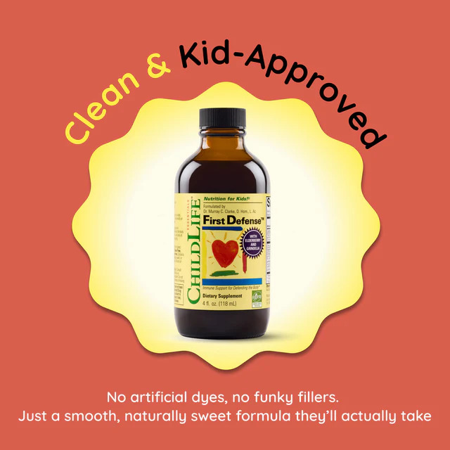 Siro Childlife First Defense tăng đề kháng cho trẻ từ 6 tháng tuổi, 118ml Siro Childlife First Defense tăng đề kháng cho trẻ từ 6 tháng tuổi, 118ml