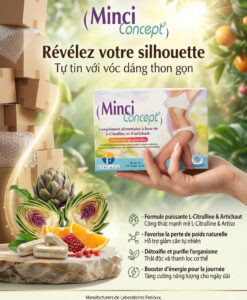 Trà giảm cân Minci Concept đốt mỡ, thải độc, 30 gói