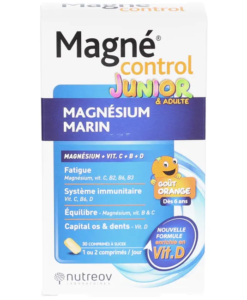 Viên ngậm Nutreov Magné Control Junior & Adultes Magnesium Marine bổ sung magie, 30 viên