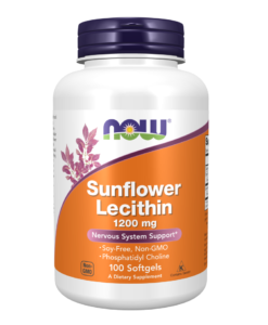 Viên uống NOW Sunflower Lecithin 1200 mg chống tắc tia sữa, 100 viên