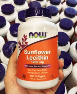 Viên uống NOW Sunflower Lecithin 1200 mg chống tắc tia sữa, 100 viên