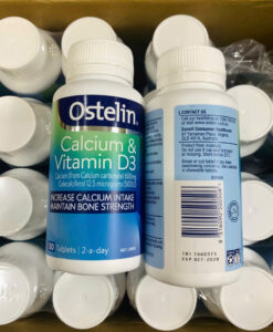 Viên uống Ostelin Calcium & Vitamin D3 bổ sung canxi và vitamin D3, 130 viên
