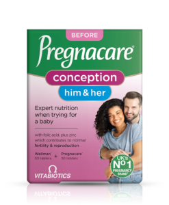 Viên uống tăng khả năng thụ thai Vitabiotics Pregnacare Him & Her Conception, 60 viên